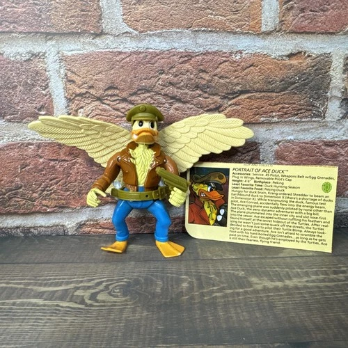 TMNT TEENAGE MUTANT NINJA TURTLES 1989 ACE DUCK NM- COND 100% COMPLETE W CARD
