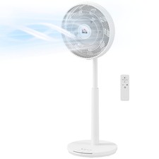 Image of HOMCOM HOMCOM Pedestal Fan with Oscillating, Tilt, Adjustable Height, Timer