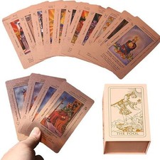 Rose Gold Tarot Cards Set Beginner's Tarot Cards with Meanings