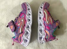 Skechers Girls LED Light-Up Heart Hook & Loop...