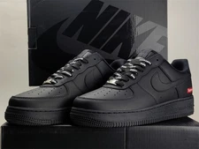 Nike Air Force 1 x Supreme Low Box Logo-Black Men's Shoes US Size CU9225-001