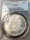 1882-CC Morgan Dollar PCGS MS63 White Blazer Best Price on Ebay* CHRC