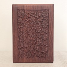 Wooden Urn for, Cremation Funeral Urn, Pet Memorial, Decorative Keepsake Ash Box