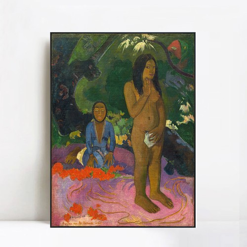 Framed Print a Pair of Those pa Varua Ino (Words of the Devil) by Paul Gauguin - Picture 20 of 22