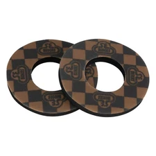 SE Racing CHECKERBOARD old school BMX bicycle foam grip donuts BLACK/GOLD