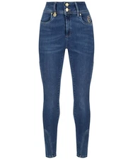 Holland Cooper Jodhpur Jeans Denim Size UK 10R US 6 Equestrian Biker Preppy