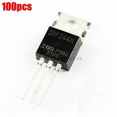 100Pcs IRFZ44N IRFZ44 N-Channel Mosfet TO-220 Transistor 49A 55V Component Ic bs