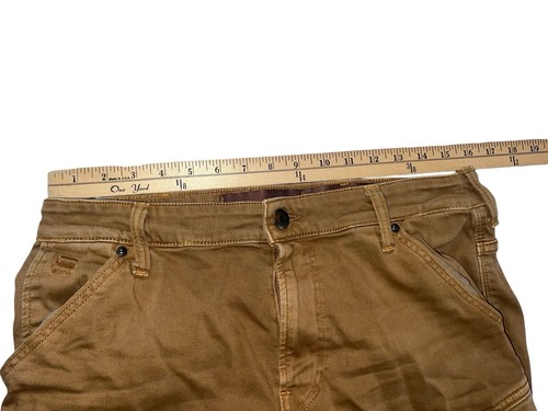 G-Star RAW Jeans Mens 30x34 Brown Moto Biker Style Airblaze 3D Skinny - Picture 12 of 13