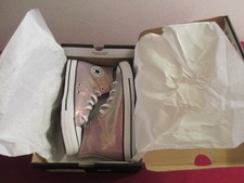 Converse Chuck Taylor All Star Hi Kids 7 Altitude Lilac Shimmer A14333C Wmns 8.5