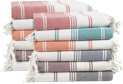 #ad LANE LINEN Pre Washed Oversized Beach Towels 12 Pack NEW $49.99