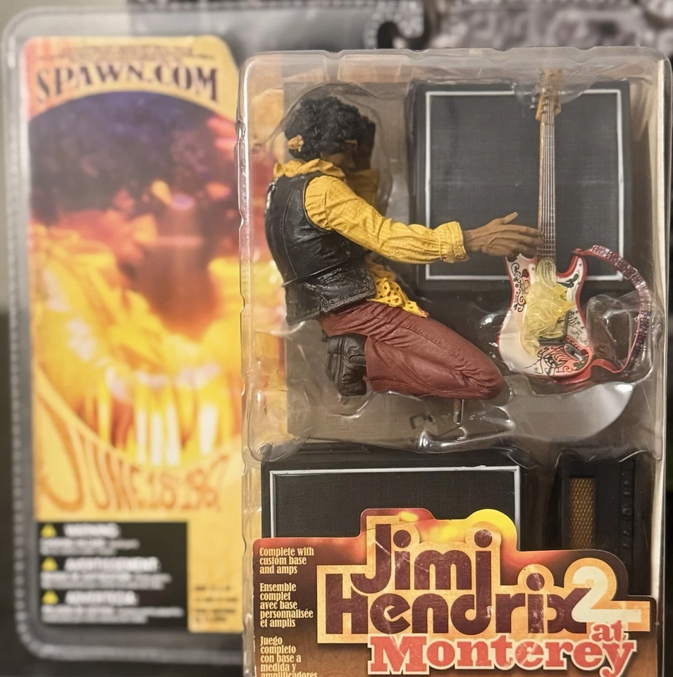 Figura de acción McFarlane Toys Jimi Hendrix en Monterey Pop Festival nueva Foto 2 de 3
