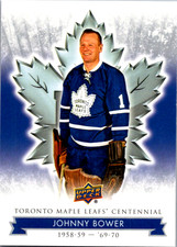 2017 UD Johnny Bower #4 Maple Leafs