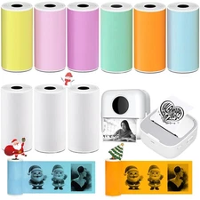 9 Rolls Thermal Sticker Paper for S1 Mini Printer,Self-Adhesive Paper 57 * 25...