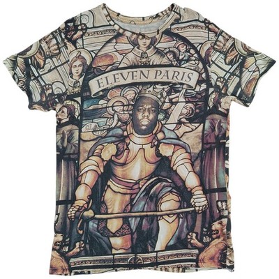 Eleven Paris Biggie Smalls Notorious B.I.G T-Shirt Herren M Buntglas AOP