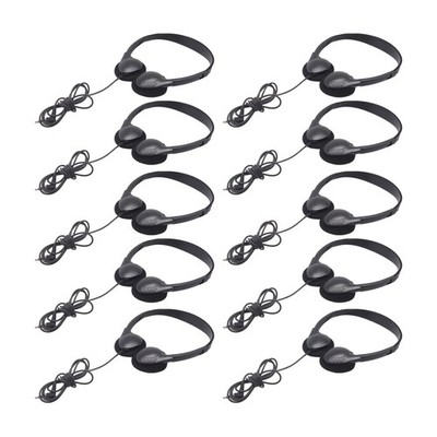 Classroom Headphones 10 Pack for Kids School, Earphones 3.5MM Audio Headset2464