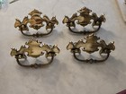 4 Vintage Brass Batwing Chippendale Bail Drawer Pulls 5x 2.5" - CANADA CP 1825 — photo 1