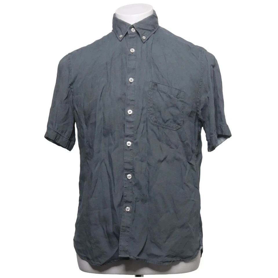 Marc O'Polo, chemise à manches courtes, taille : 44, gris, lin, unicolore, ho... - Photo 1/4