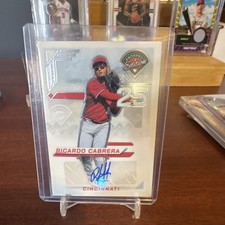 2025 Panini Prospect Edition Ricardo Cabrera Prizm Autograph #195 Reds