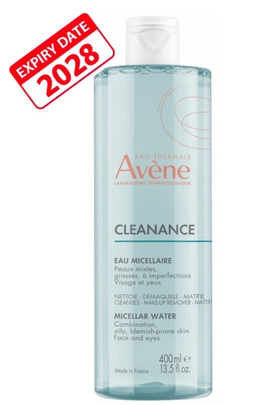 Avene Cleanance Micellar Water Cleansing - No-Rinse Face And Eyes - EXP 2028
