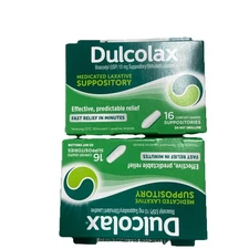 Dulcolax Laxative Suppositories - 16 Count - 2 PACK