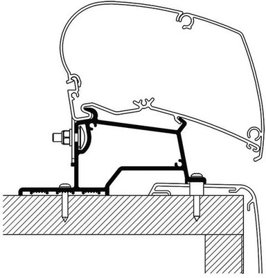 Thule Omnistor 9200/6300 Markisen-Adapter 500cm für Rapido Compact 1704061