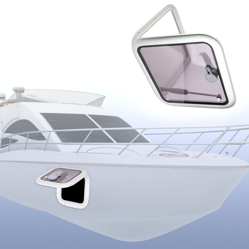  Boat Porthole Window 360 X 360mm Heavy Duty Alloy For Yachts Boats Motorhomes - Picture 10 of 12