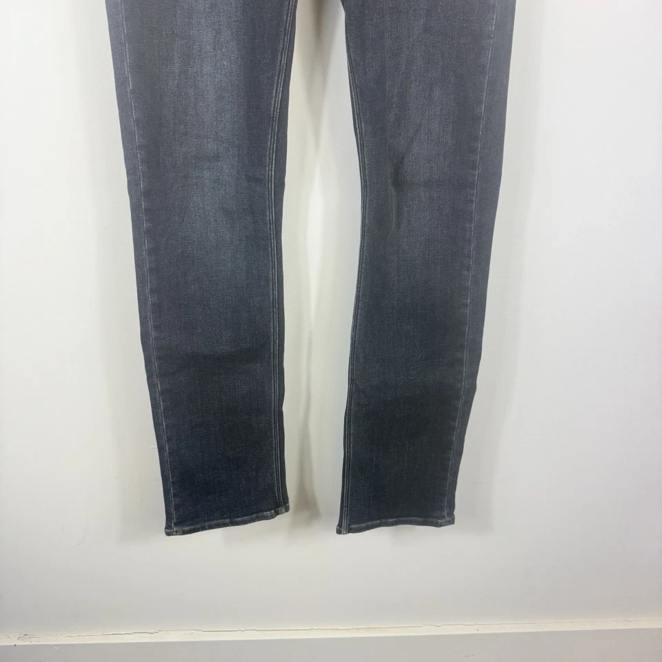 Volcom Vorta slim straight leg mid rise men's jeans dark blue stretch Size 30 - Image 3 of 4