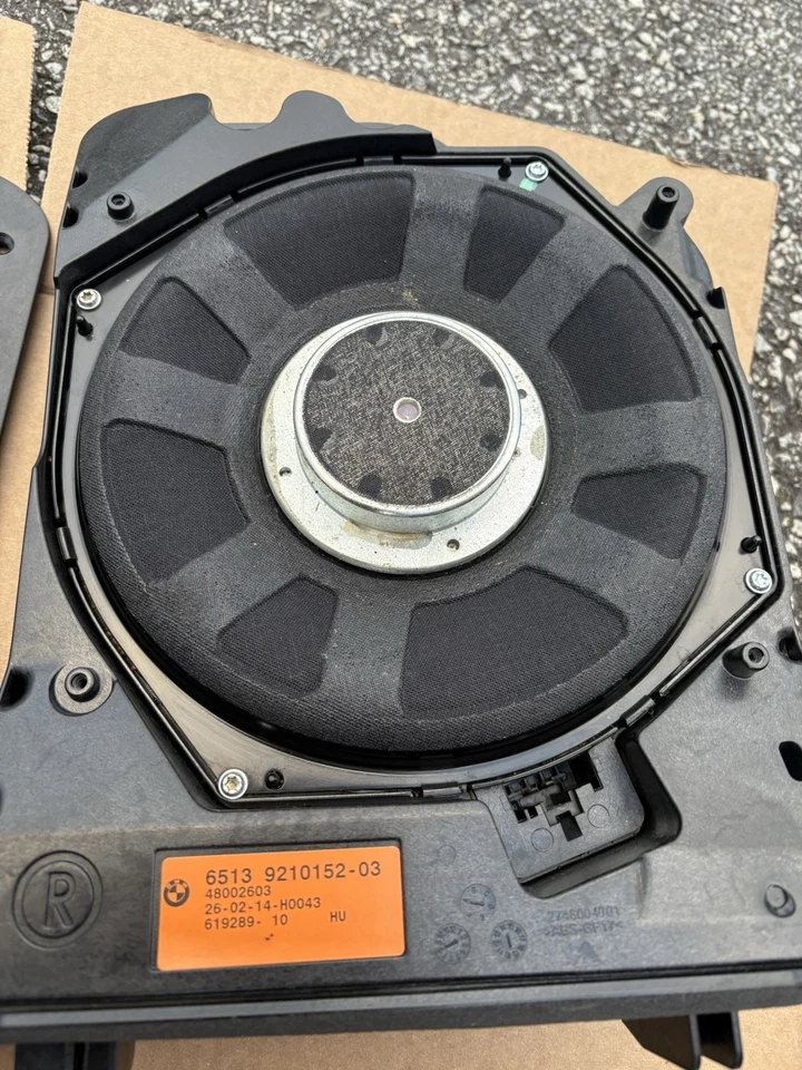 OEM BMW Harman Kardon 8” Underseat Subwoofers Pair F30 F32 F36 - Image 3 of 3