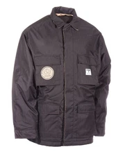 Technine Reversible Fatigue Waterproof Snap Up Jacket Mens Medium Black New