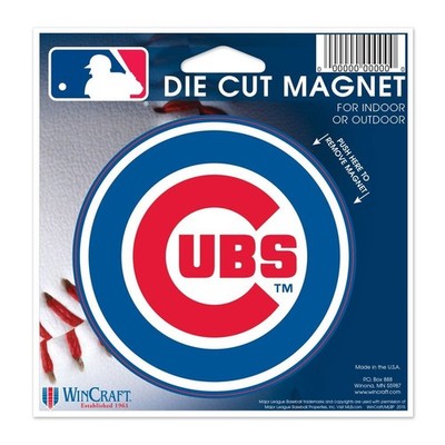 MLB Chicago Cubs Die Cut Magnet 4.5x6'' - Car, Fridge, Locker - Show Team Spirit