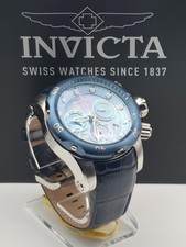 Invicta Reserve Venom 54mm Swiss Movement Platinum Label Leather Band Men Watch