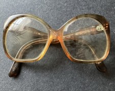 Vtg 60s YVES SAINT LAURENT Paris Y.34 Oversized Tortoise Eyeglasses 50-16-135