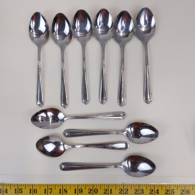 #ad Farberware Stainless Steel Teaspoons Set of 10 Swirl Handle Flatware Indonesia $34.30