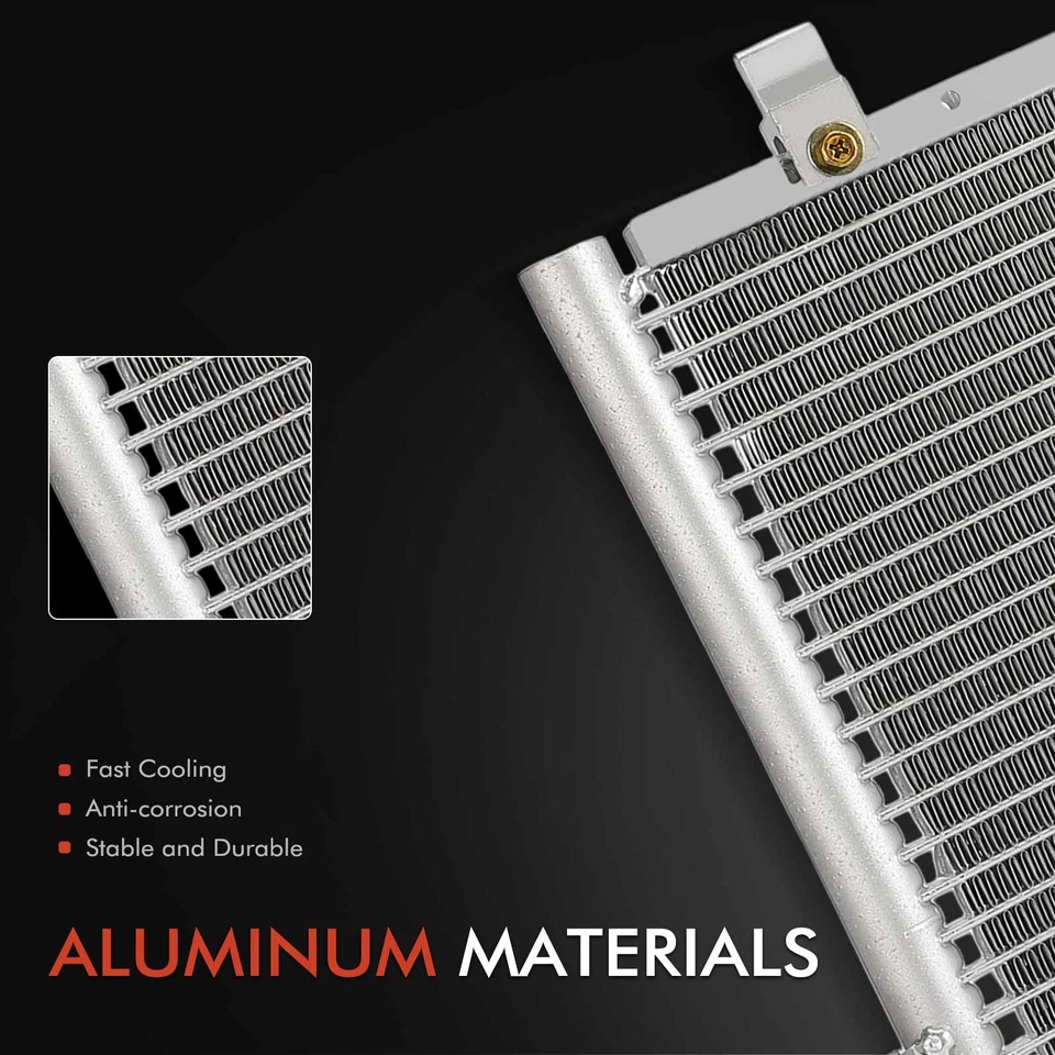 Condensador de aire acondicionado para INFINITI G20 2000 2001 2002 L4 2,0 L 921107J100 con soporte Foto 2 de 4