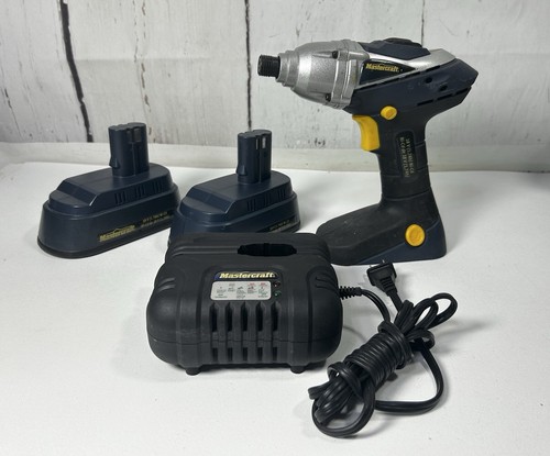 MASTERCRAFT 18V CORDLESS COMPACT IMPACT DRIVER DRILL 054-1221-0 W/ 2 BATTERIES - Picture 3 of 16
