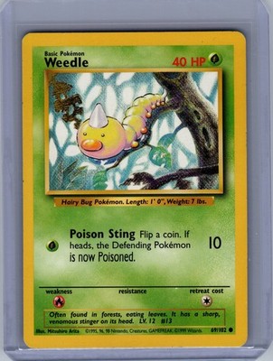 Weedle 69/102 Base Set Common LP