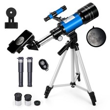 Telescope for Kids  Adults, 70mm Aperture 300mm Telescopes for Astronomy Beg...