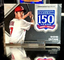 Shohei Ohtani 2019 Topps 150th Anniversary Commemorative Patch