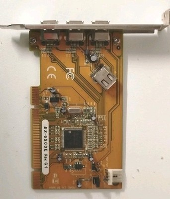 ExSys EX-6500E Rev. G1   PCI Firewire Erweiterungskarte Texas Instruments Chip