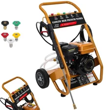 Gas Pressure Washer Gas Powered Washer 3950 PSI 2.6 GPM 212cc 5 Nozzles 4-Stroke