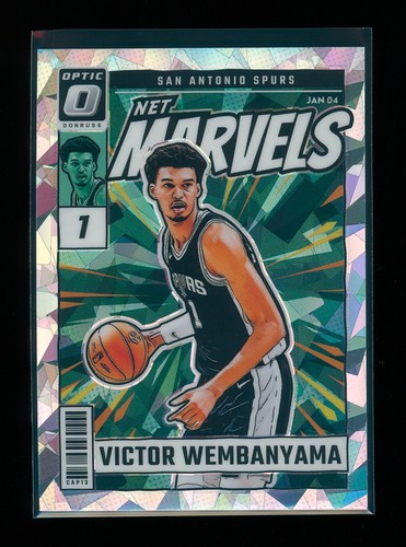 Victor Wembanyama [Cracked Ice] #2 2024 Panini Donruss Optic Net Marvels card