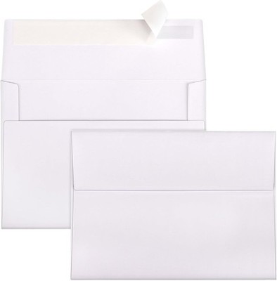 A6 Envelopes Self Seal 500 Pack - 4.75X6.5 White Invitation Envelopes Bulk