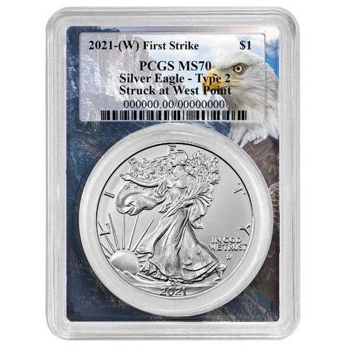 2021 (W) $1 Type 2 American Silver Eagle PCGS MS70 FS Eagle Frame