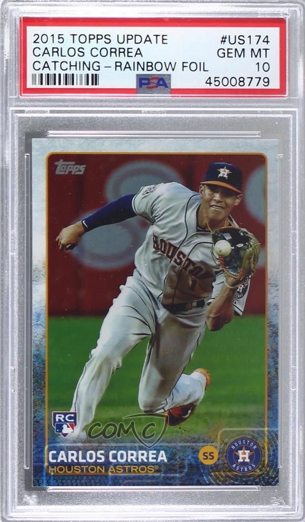 2015 Topps Update Rainbow Foil Carlos Correa #US174 PSA 10 GEM MT v9t
