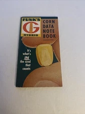 CORN DATA NOTEBOOK FUNK'S HYBRID ADVERTISING 1960 GRANT & SON Extra Load of Corn