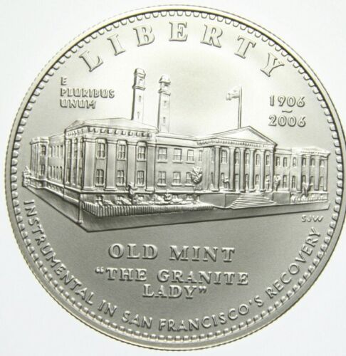 2006 S San Francisco Old Mint Uncirculated Silver $1 Commemorative with OGP +COA - Picture 2 of 3