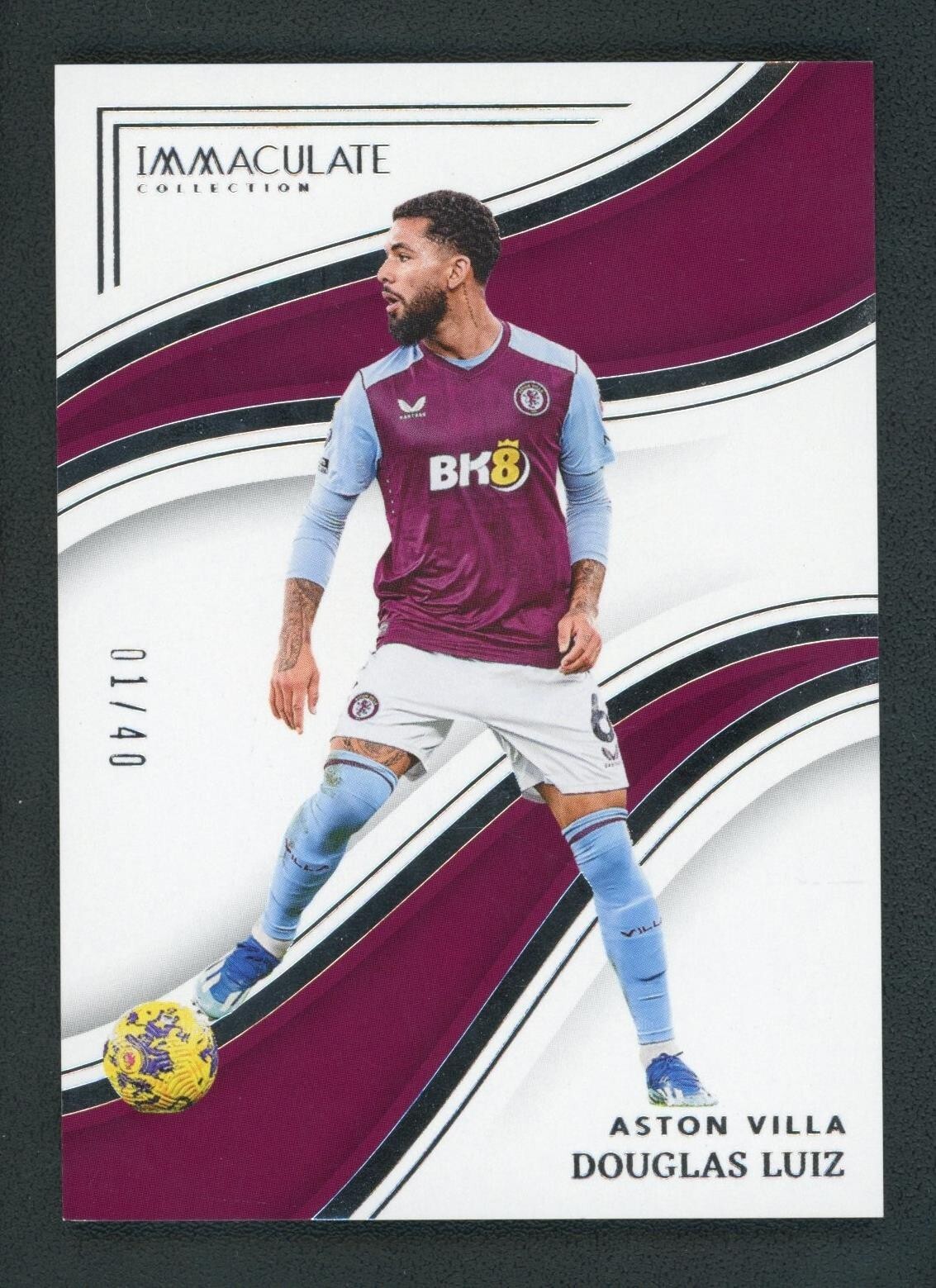 2023-24 DOUGLAS LUIZ 01/40 PANINI IMMACULATE COLLECTION PREMIER LEAGUE