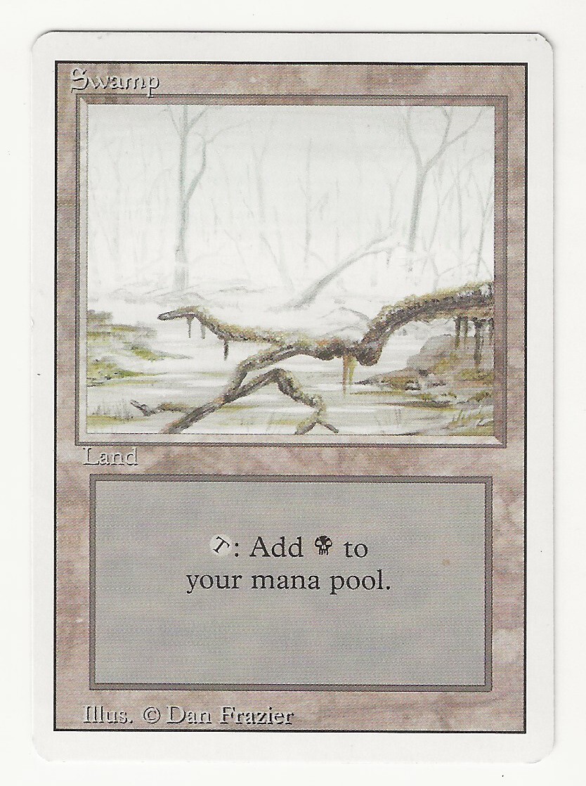 MTG SWAMP (A) Revised Edition (1994) Land 299 BLACK