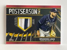 2021 Topps Series 1 Postseason Performance Relic Red Brandon Lowe #PPR-BL 13/25!