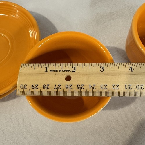 Fiestaware Fiesta - Coffee Cups & Saucers - TWO - 2 - Tangerine - Contemporary - Picture 11 of 12